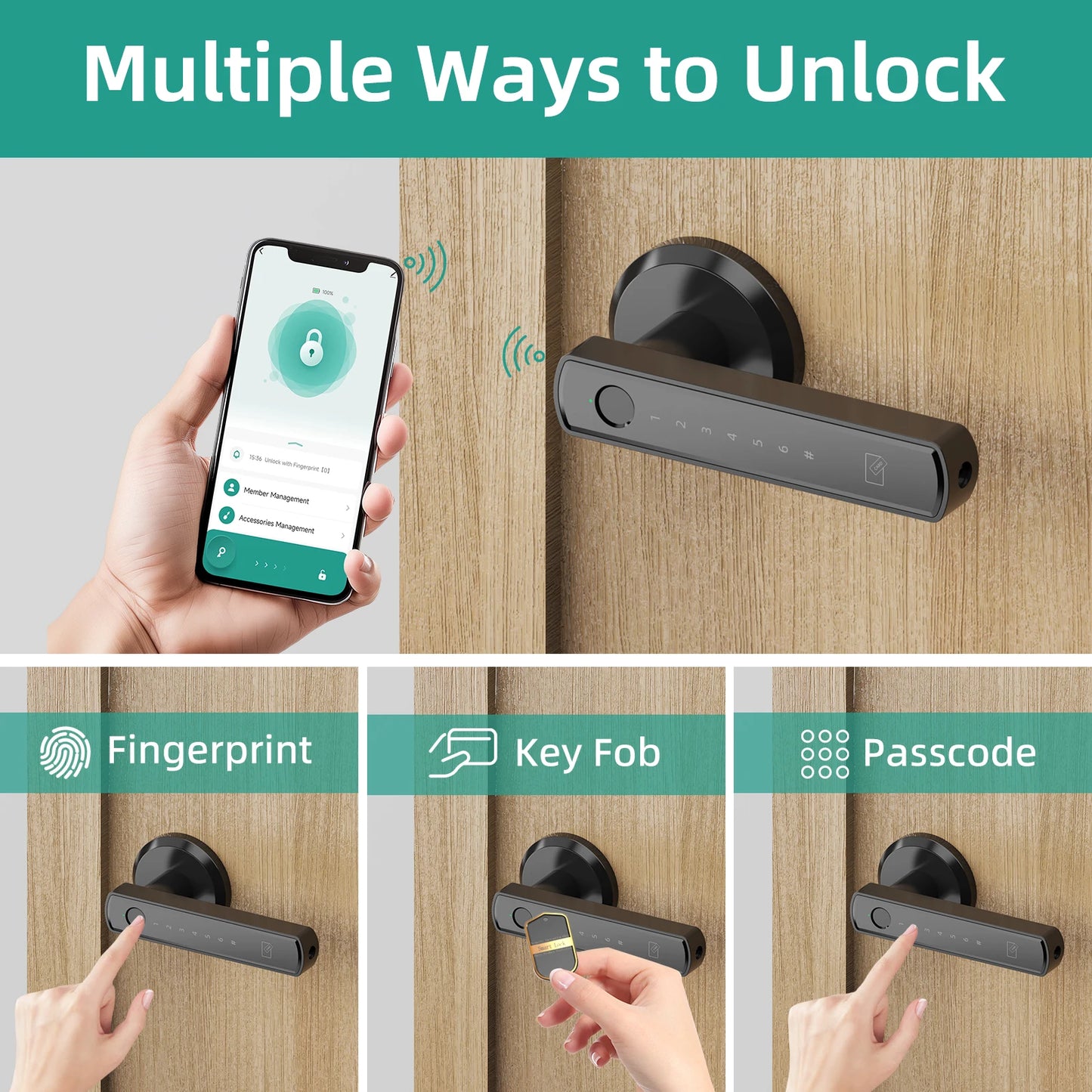 Viladepot Smart Lock Fingerprint Door Lock